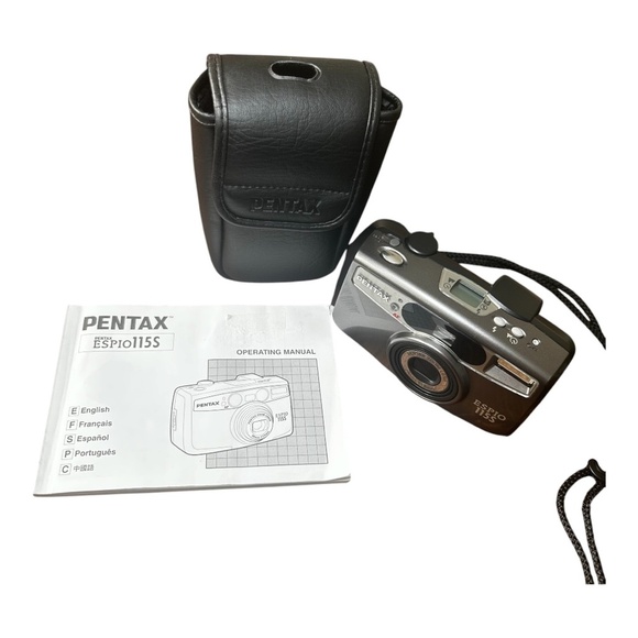 Vintage Pentax Zoom Lens ESPIO115S 38mm-115mm Film Camera, Grey, Black, EUC - Picture 3 of 7